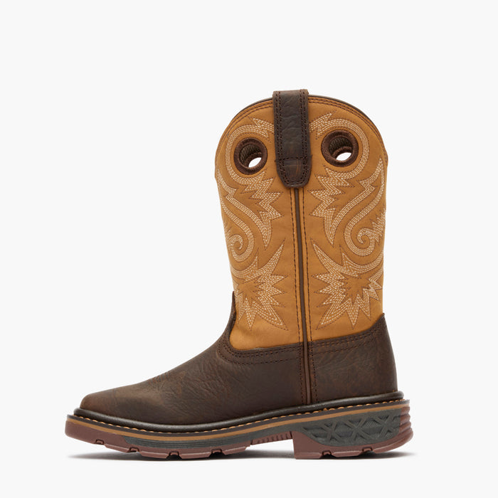 Georgia Boot Little Kid's Carbo-Tec FLX Pull-On Boot in Rust/Brown