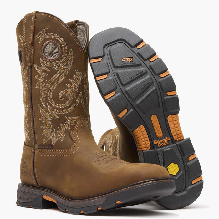 Georgia Boot Men's Carbo-Tec FLX Waterproof Pull-On Work Boot - outsole