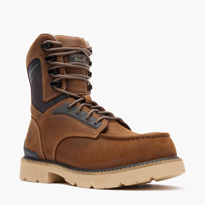 Georgia Boot Men's Carbon Flex 8" Moc-Toe Work Boot with Carbon Toe