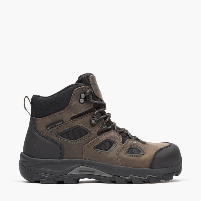Georgia Boot Men's TrailPoint Hiking Boot Carbon Toe in Black/Grey