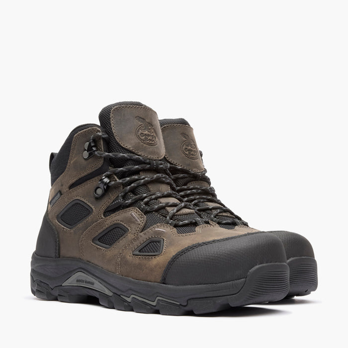 Georgia Boot Men's TrailPoint Hiking Boot Carbon Toe in Black/Grey