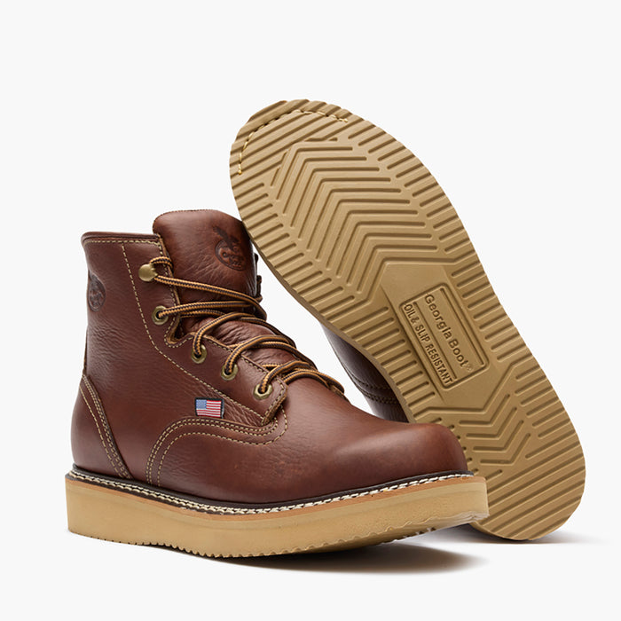 Georgia Boot Men's USA Wedge SPR Leather Work Boot