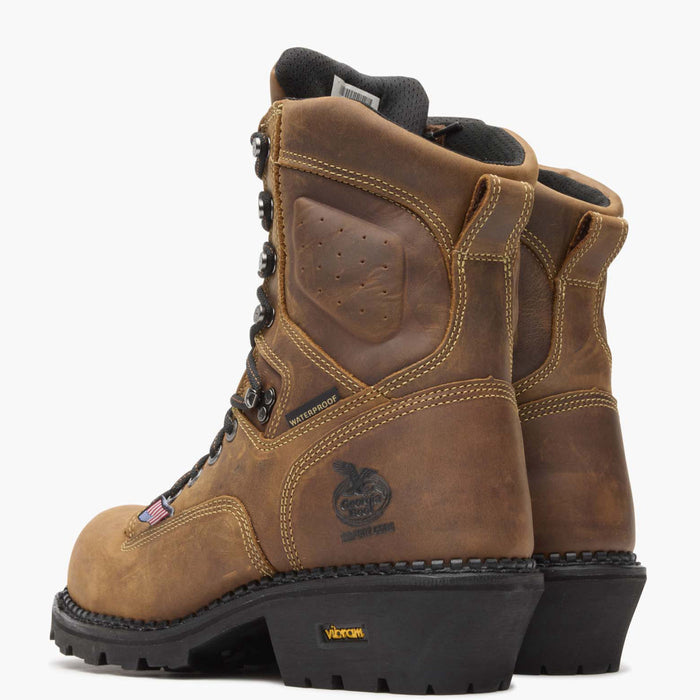 Georgia Boot USA Logger Composite Toe Waterproof Work Boot - back