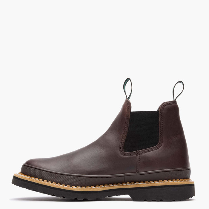 Georgia Giant Men's Soggy Brown Romeo Work Boot with Rubber Rand