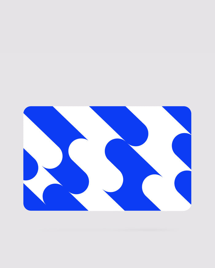 Front angle of gift card