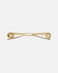 Gold Finish Roll End Collar Bar - 2.5"
