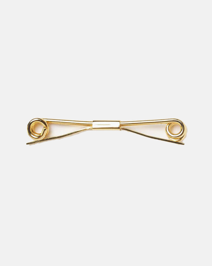 Gold Finish Roll End Collar Bar - 2.5"