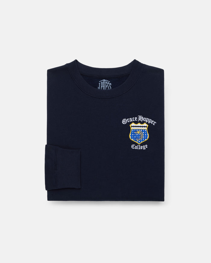 Grace Hopper College Cotton Crewneck Sweatshirt