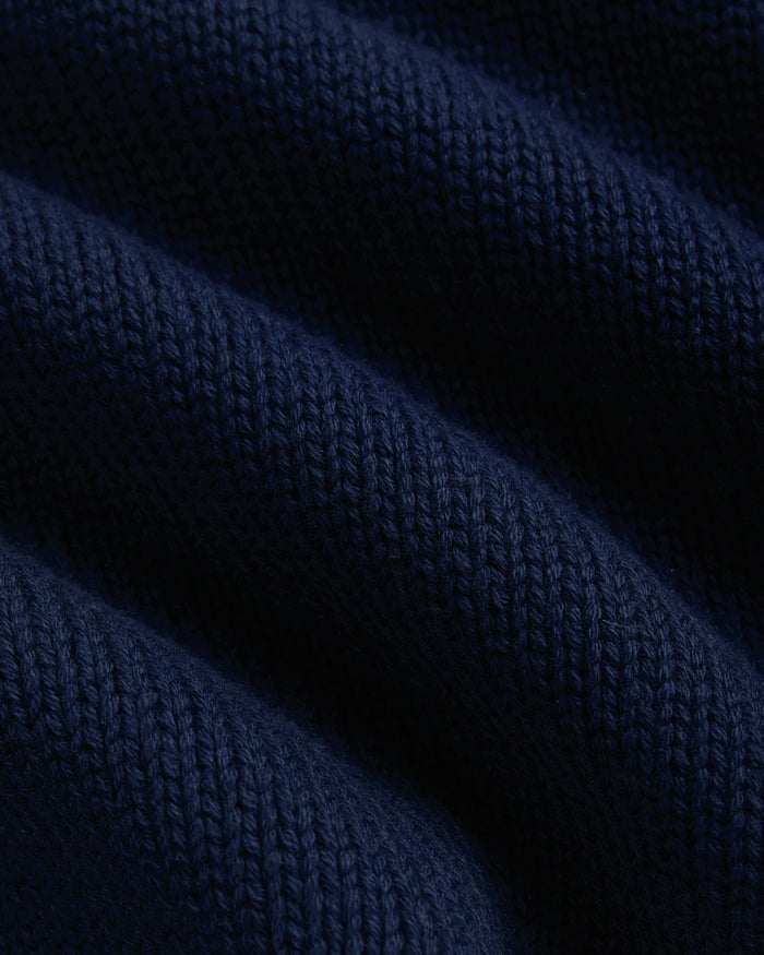 Grasshopper Club Intarsia Knit Cotton Sweater