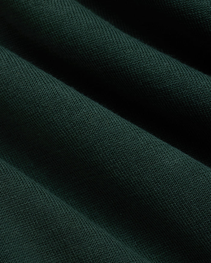 Green High-Twist Cotton Polo - Trim Fit
