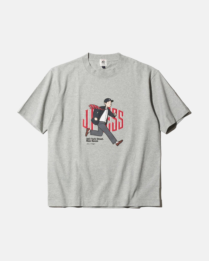 Grey "Running Ivy Boy" Crew Neck T Shirt - Trim Fit