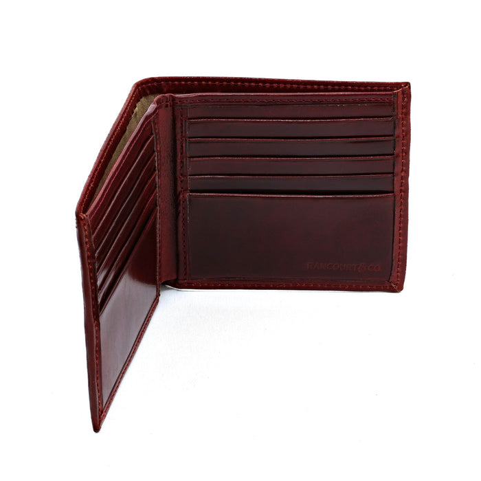 Hamlin 5-Slot Burgundy Shell Cordovan Bi-Fold Wallet