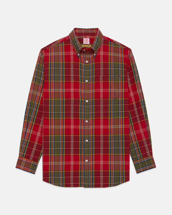 Handloomed Red Plaid Shirt