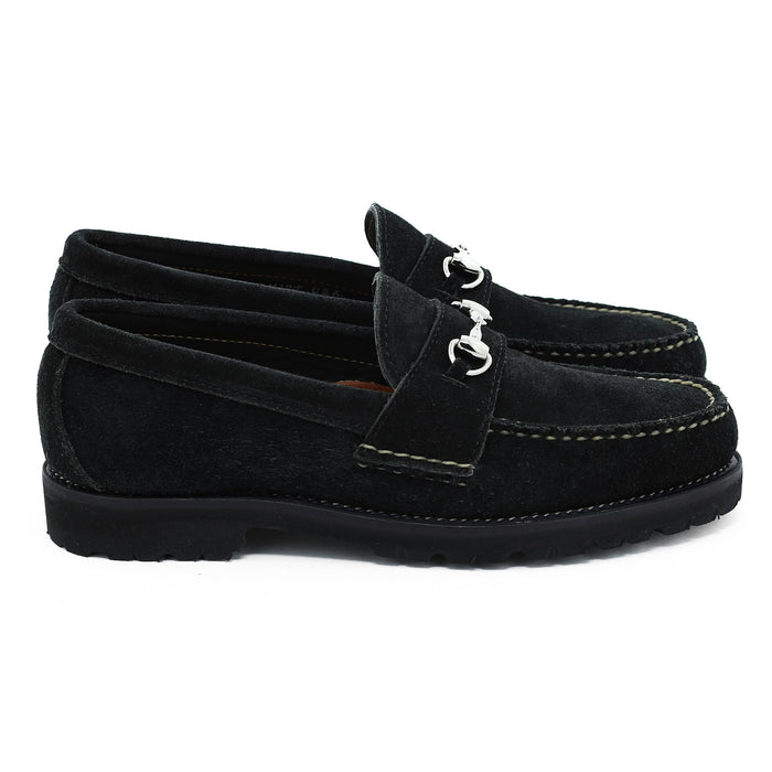 Horsebit Loafer w/Lug Sole - Black Orion Fleshout