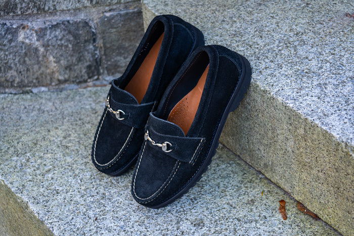 Horsebit Loafer w/Lug Sole - Black Orion Fleshout