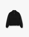 INITIAL BOXY OVERSIZED QUARTER ZIP SWEATER - BLACK.jpg