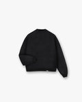 Initial Boxy Sweater - Jet Black