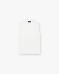 Initial Boxy Tank - Flat White
