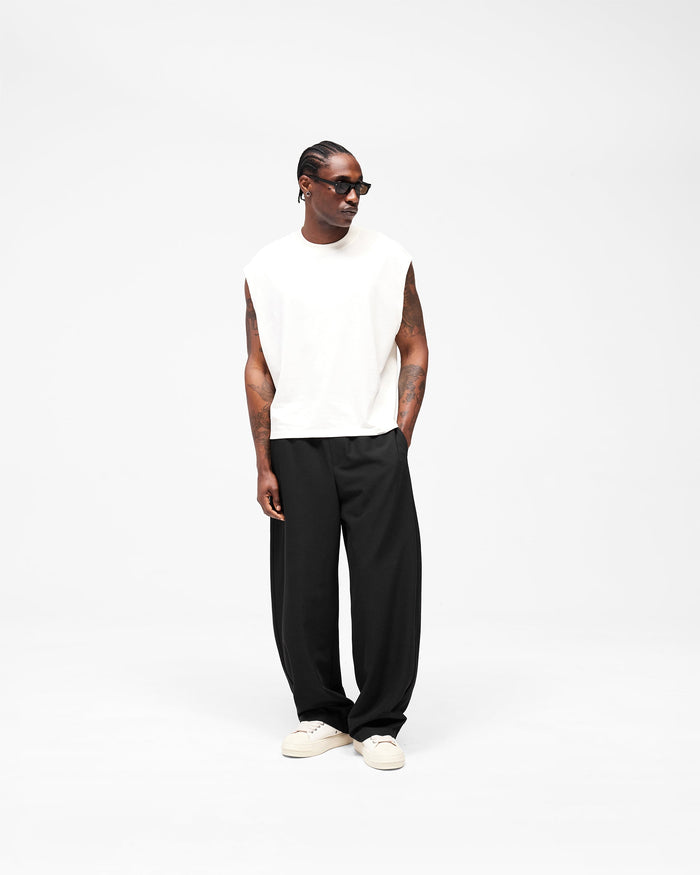Initial Boxy Tank - Flat White