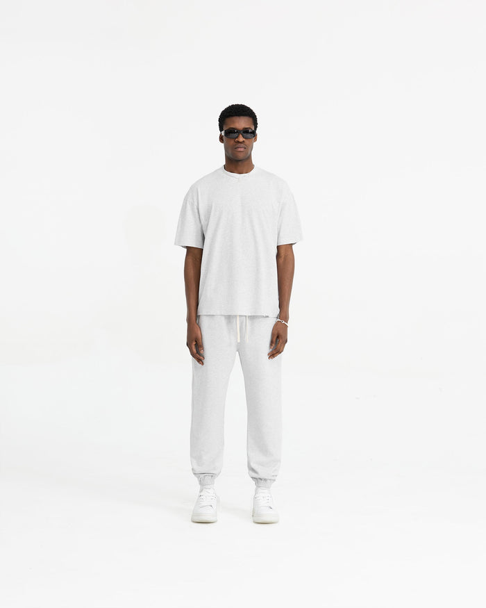 Initial Oversized T-Shirt - Ice Grey Marl