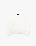 Initial Sheer Rib Long Sleeve T-Shirt - Flat White