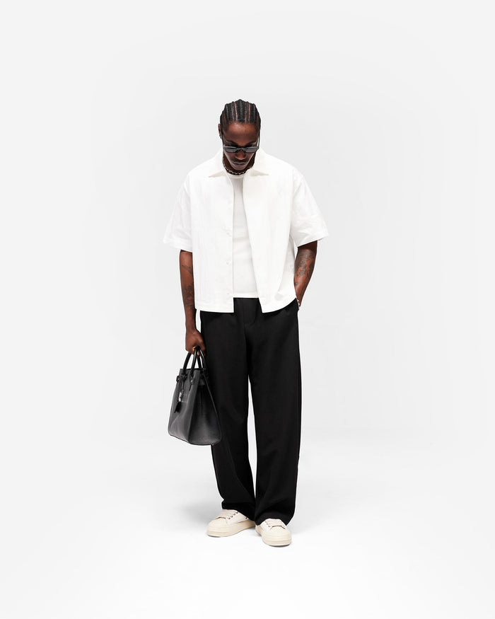 Initial Short Sleeve Shirt - Flat White