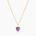Isabel Purple Mica Heart Necklace