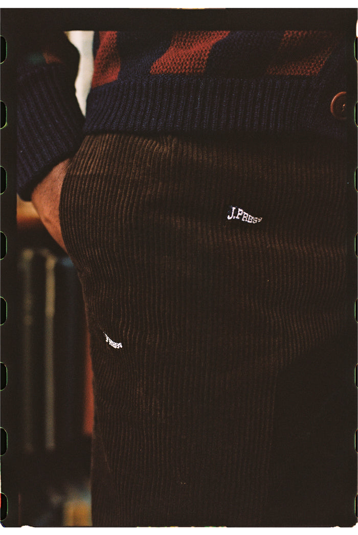 J. Press Burgee Embroidered Corduroy Pant - Trim Fit