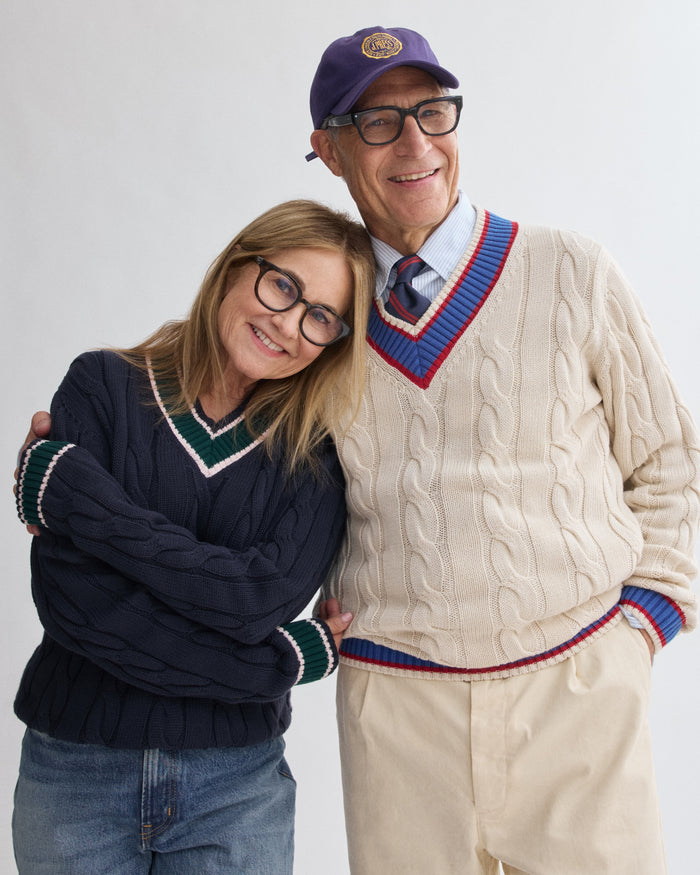 J. Press x Alex Mill Ivory Cotton Cricket Sweater