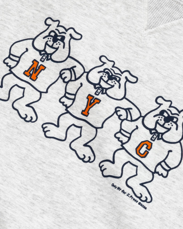 J. Press x Only NY Grey Bulldog Sweatshirt