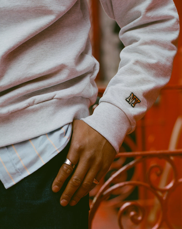 J. Press x Only NY Grey Bulldog Sweatshirt
