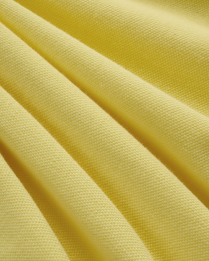 J. Press Yellow 1902 Crest Pique Polo