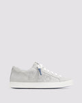 Side angle of gray sneakers