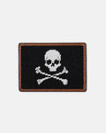 Jolly Roger Needlepoint Card Case