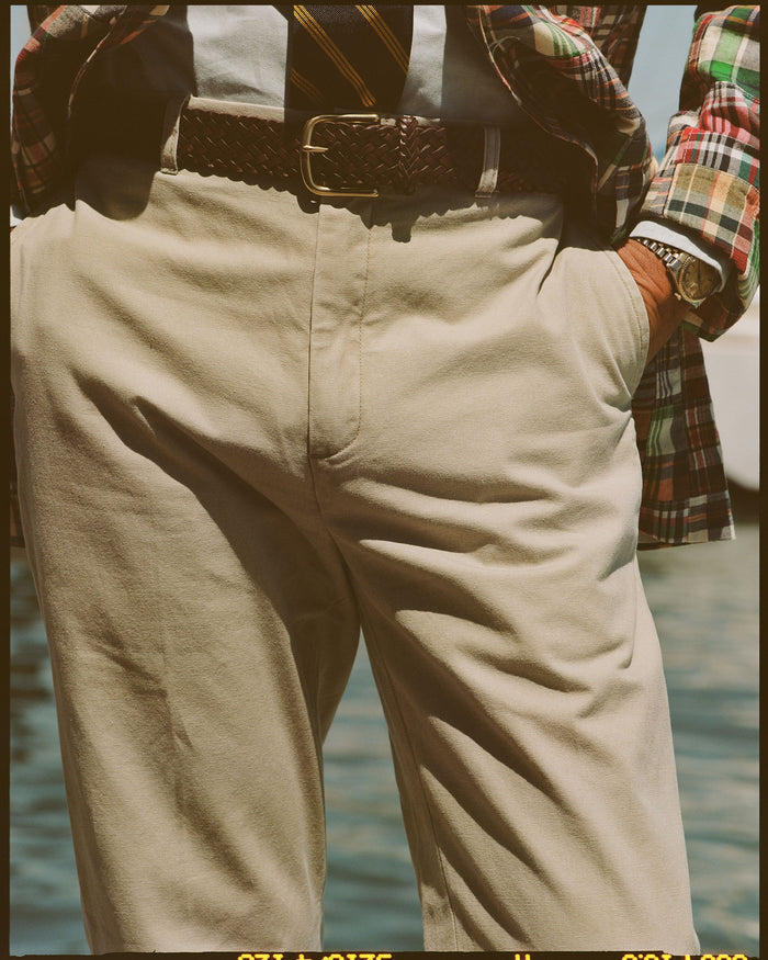 Khaki Washed Canvas Cape Cod Pant