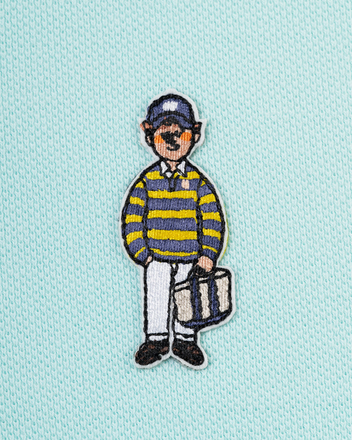 Light Blue Ivy Guy Cotton Pique Polo