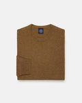 Light Brown Lambswool Crewneck Sweater