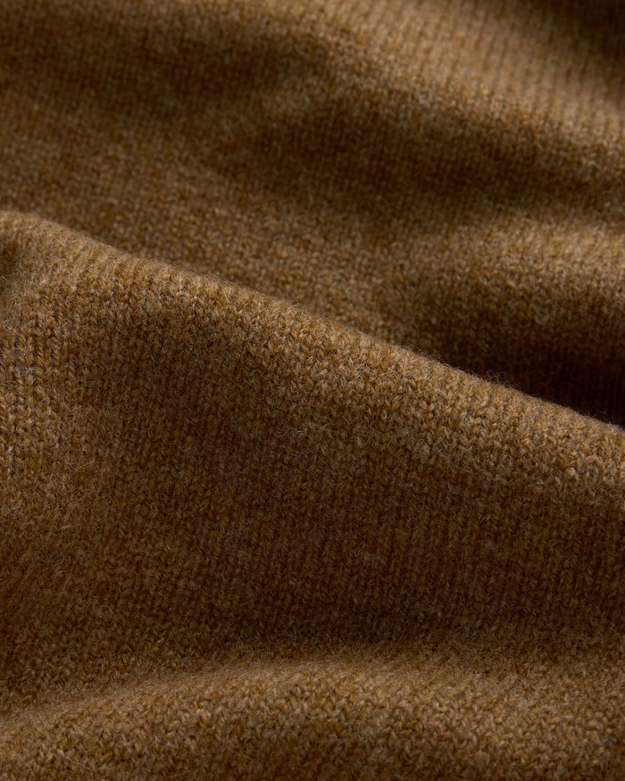 Light Brown Lambswool Crewneck Sweater