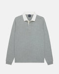 Light Grey High-Twist Cotton Rugby Sweater