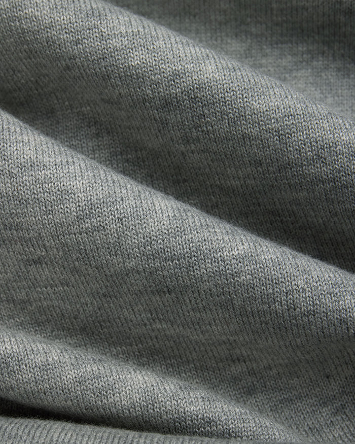 Light Grey High-Twist Cotton Rugby Sweater