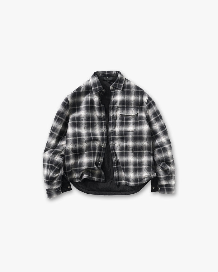 Logo Quilted Shirt - Black