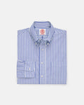 Made-in-Canada Blue Butcher Stripe Button Down Shirt