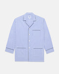 Made-in-Canada Blue Butcher Stripe Cotton Broadcloth Pajamas