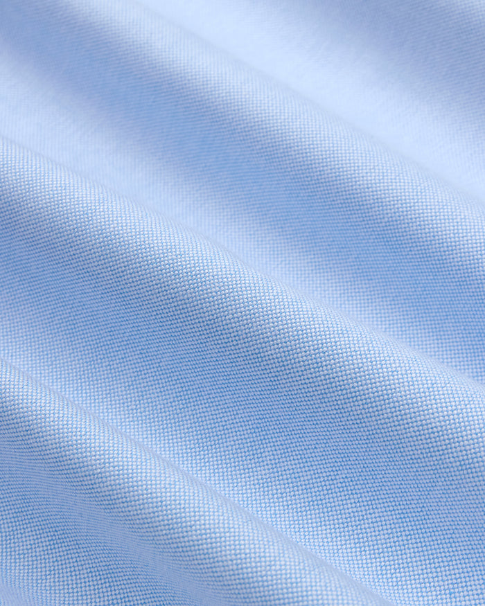 Made-in-Canada Blue Cotton Oxford Cloth Pajamas