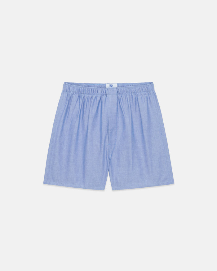 Made-in-Canada Blue Oxford Cloth Boxers
