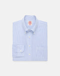 Made-in-Canada Dark Blue Pencil Stripe Button Down Shirt - Classic  Fit