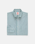 Made-in-Canada Hunter Green Butcher Stripe Button Down Shirt