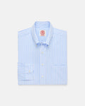 Made-in-Canada Light Blue Butcher Stripe Button Down Shirt