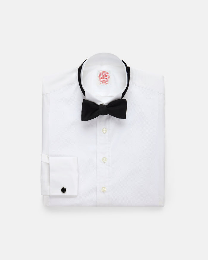Made-in-Canada Marcella Bib-Front Wing Collar Formal Shirt