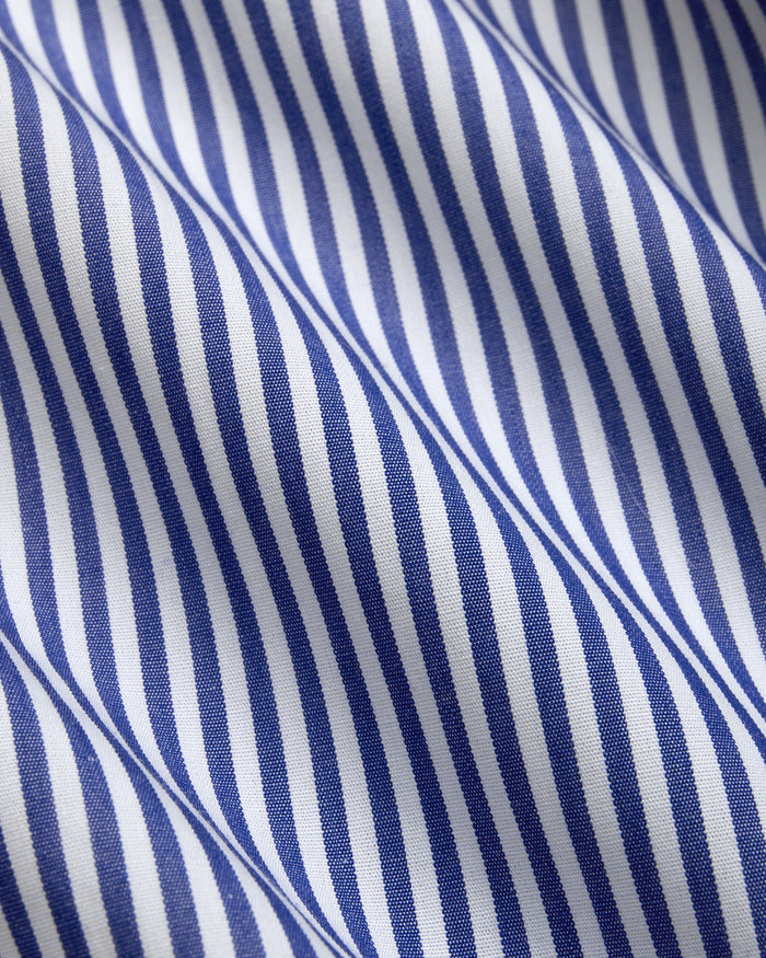 Made-in-Canada Navy Bengal Stripe Button Down Shirt - Classic Fit